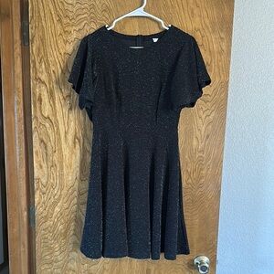 Elegant Black Dress with Sparkle Detail